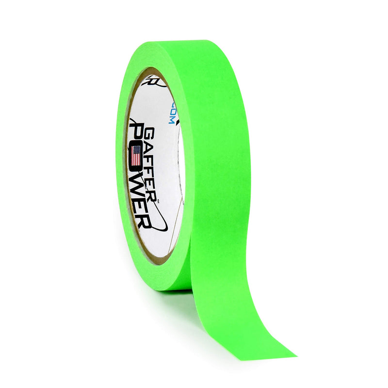 [Australia] - Labeling Tape - Fluorescent Green - Clean Removable Adhesive Tape | Console Tape for Light Control Board, DJ Mixing Board, Audio Mixer, Arts and Crafts, Office Products, Ink Pens and Markers | Flu Green 