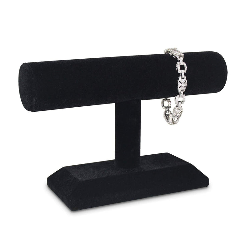 [Australia] - Mooca Bracelet Holder Jewelry Display Watch Bracelet Jewelry Stand Organizer Bracelet Bangle Holder, T-Bar Bracelet Stand for Home Organization, Black Velvet 