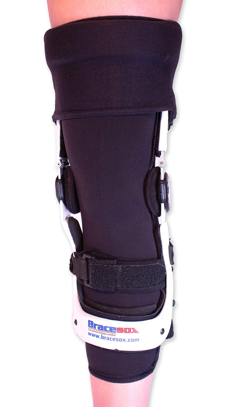 [Australia] - Bracesox | Supplex/Lycra Knee Brace Undersleeve | (Large) - High Performing Supplex Sleeve for Under Brace - Leg Sleeves for Men and Women - Comfortable, Breathable, Durable Large (Pack of 1) 