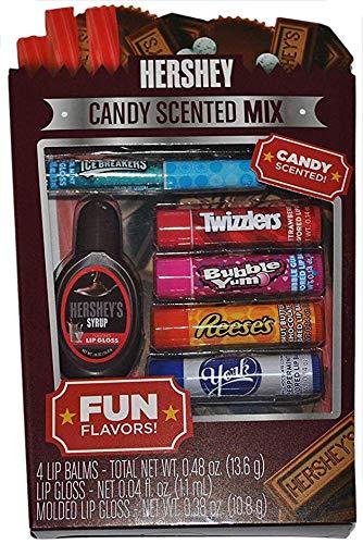 [Australia] - Hershey Candy Scented Mix Flavored Lip Balm and Lip Gloss Set 