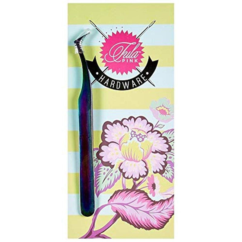 [Australia] - Brewer Sewing Tula Pink 4.5'' Swiss Style Tweezer, Multi Each 