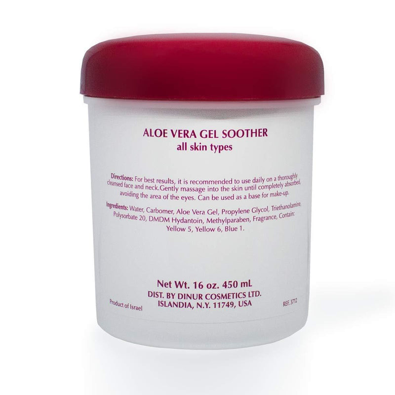 [Australia] - Dinur Cosmetics ALOE VERA GEL SOOTHER 16 oz. 450 ml. 