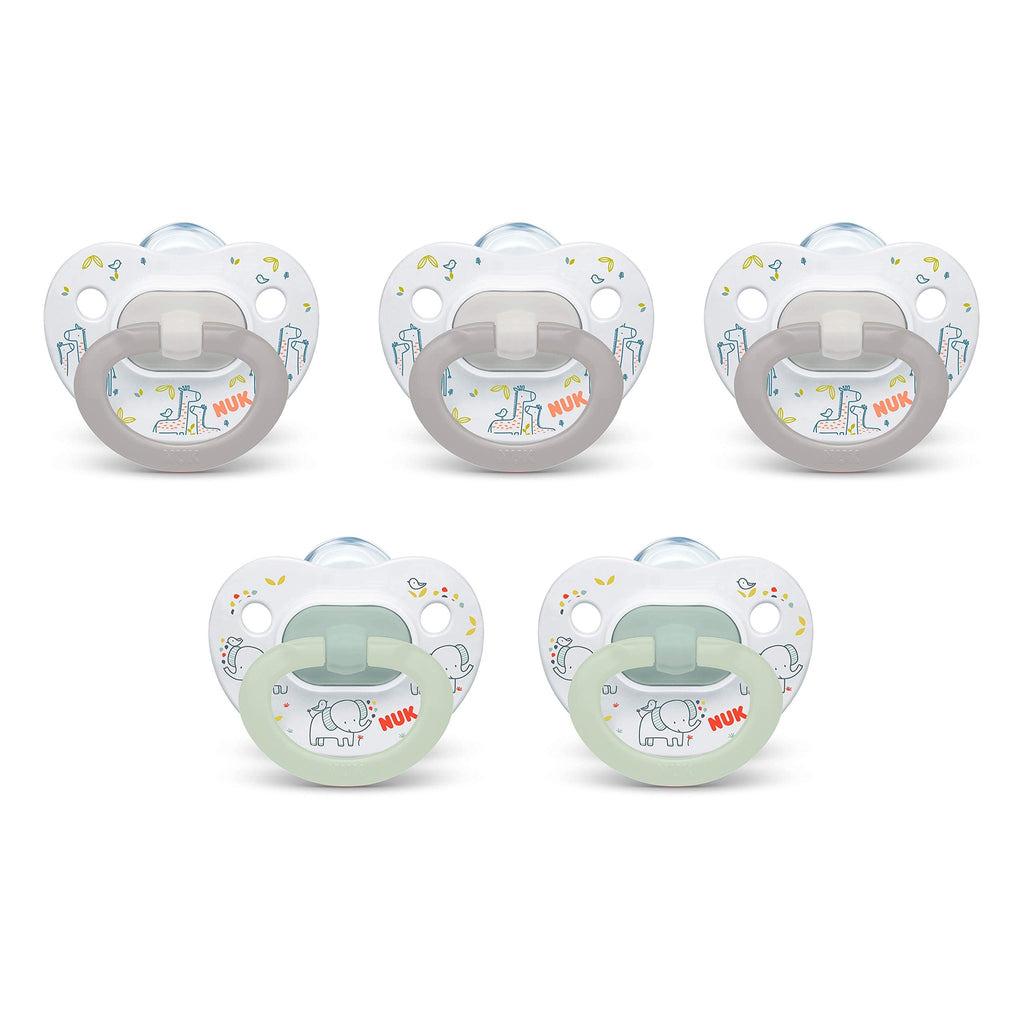 [Australia] - NUK Orthodontic Pacifiers, 0-6 Months, 5-Pack Fashion 0-6 Month (5 Pack) 