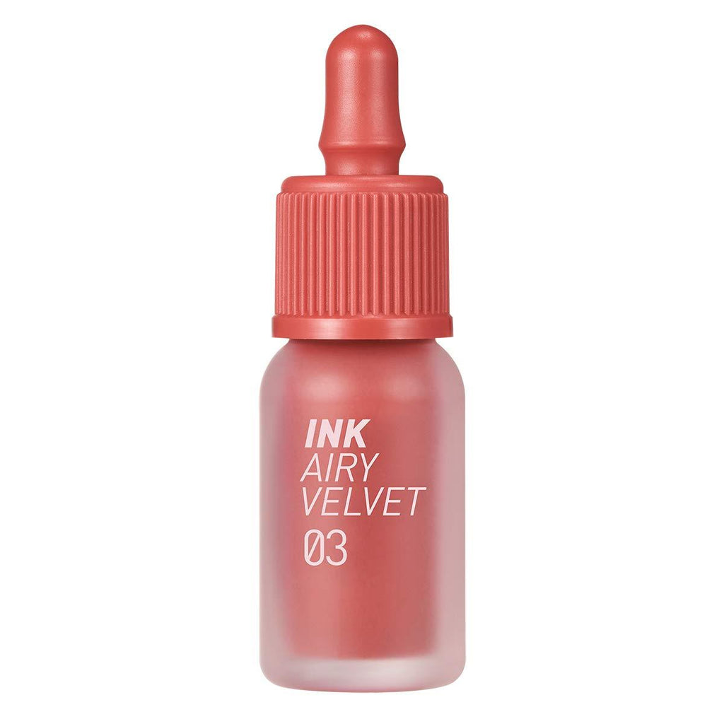 [Australia] - Peripera Ink Airy Velvet Lip Tint | High-Pigmentation, Lightweight, Soft, Moisturizing, Not Animal Tested | Cartoon Coral (#03), 0.14 fl oz 0.14 Ounce 03 Cartoon Coral (AD) 