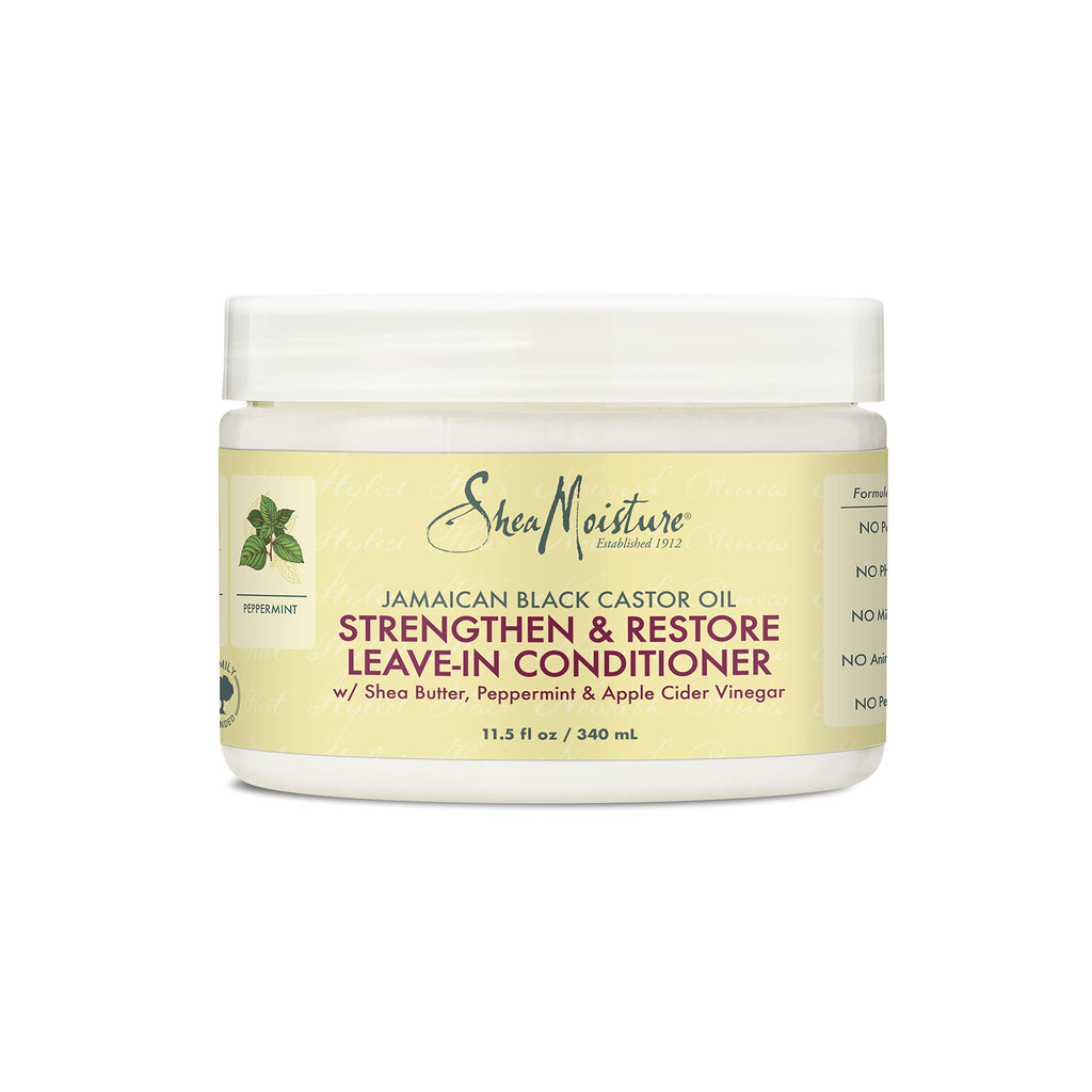 [Australia] - SheaMoisture Jamaican Black Castor Oil Leave In Conditioner for Over-Processed, damaged hair 100% Pure Jamaican Black Castor Oil to Soften and Detangle Hair 11.5 oz 11.5 Fl Oz (Pack of 1) 