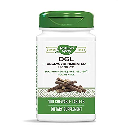 [Australia] - Nature's Way DGL (Without Fructose), 100 Chewable Tablets. Pack of 2 Bottles 