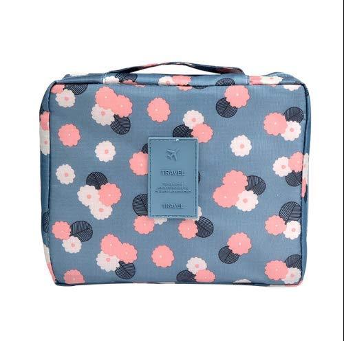 [Australia] - YASSUN Travel Makeup Cosmetic Bag，Multifunction Washing Cosmetic Bag Portable Makeup Pouch Suitable for Girl & Women, Daisy Blue 