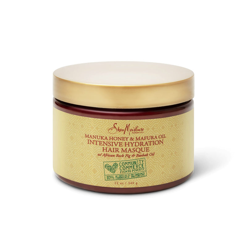 [Australia] - SheaMoisture Intensive Hydration Hair Mask For Dry, Damaged Hair Manuka Honey & Mafura Oil To Smooth Hair 11.5 oz 