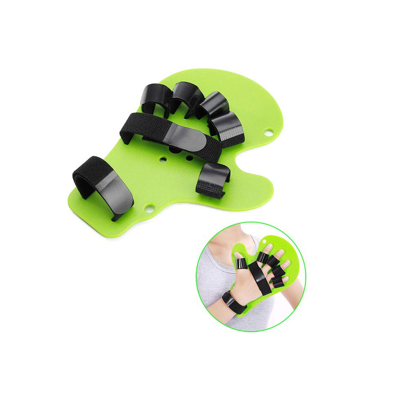 [Australia] - Hand Brace Resting Hand Splint Finger Stroke Recovery Equipment Finger Straightener Extender Hand Therapy Equipment with Finger Support ( Fit Right or Left Hand) 