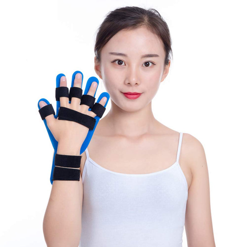 [Australia] - Finger Training Device，Stroke Rehab Equipment Finger Orthotics Fingerboard Stroke Hemiplegia Finger Orthotics Points for Stroke/Hemiplegia/Traumatic Brain Injury Suitable for Left and Right Han blue 