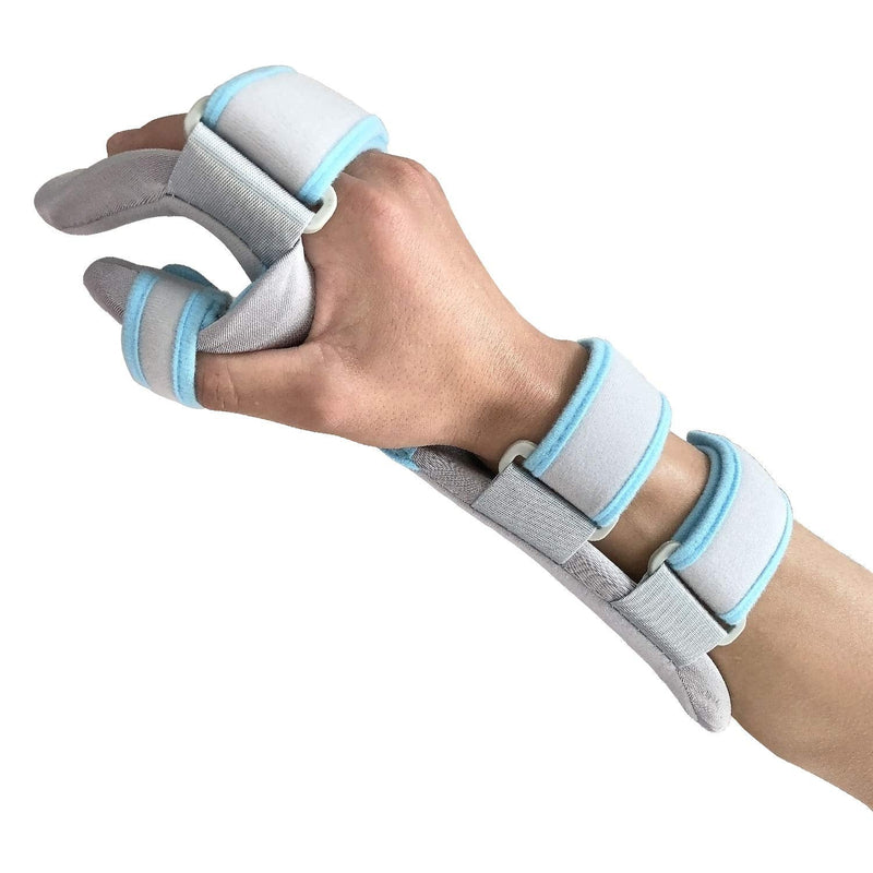 [Australia] - Hand Splint Functional Resting Wrist Support Moderate Stabilizing Brace for Carpal Tunnel, Tendinitis & Inflammation, Forearm Wrist Splint, Right (M for Palm Length 5.1-7.1 inch) M for Palm length 5.1 - 7.1 Inch 