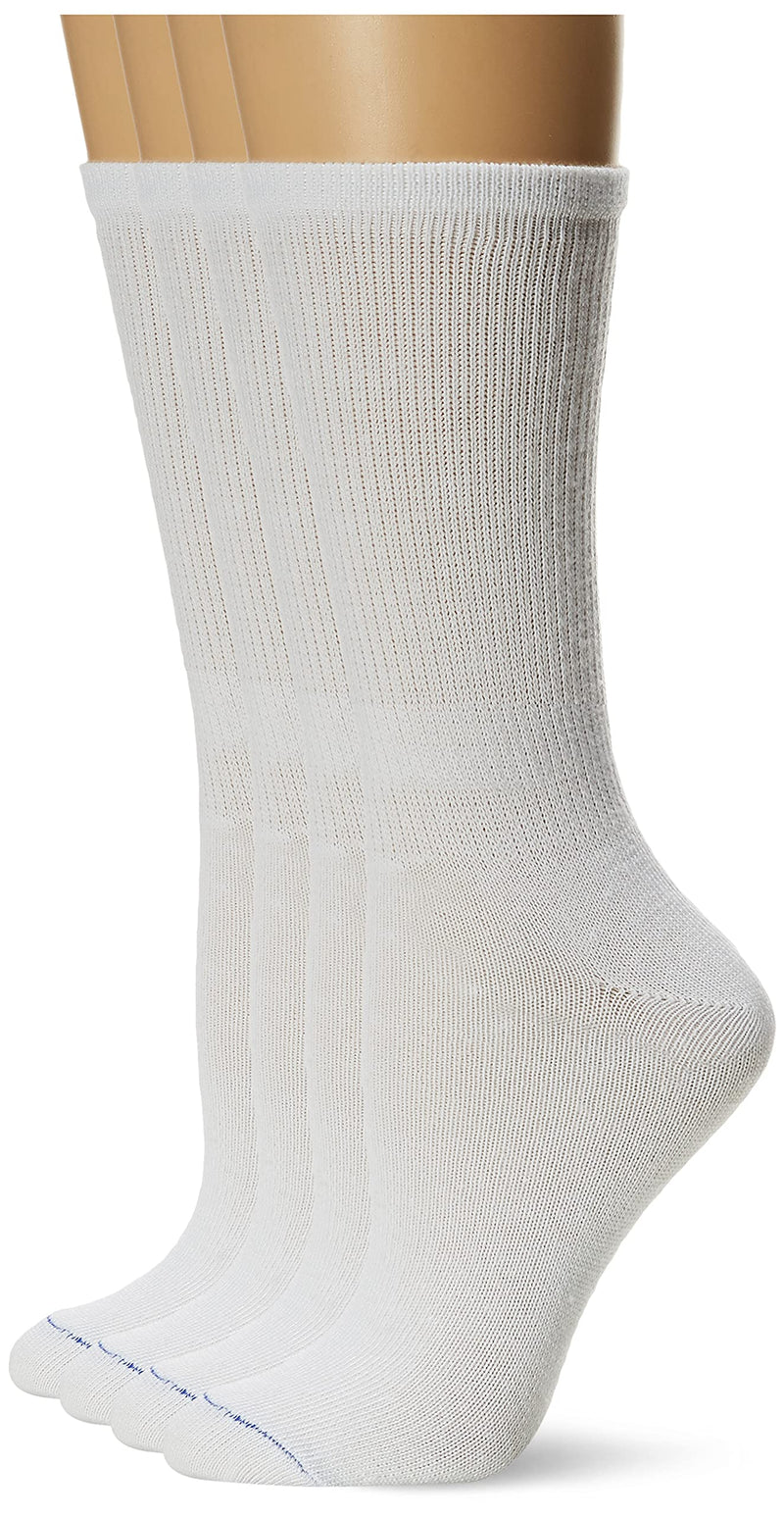 [Australia] - Dr. Scholl's Women's Diabetes & Circulator Socks - 4 & 6 Pair Packs Crew 8-12 White 