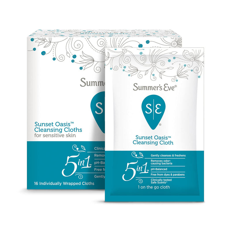 [Australia] - Summer's Eve Cleansing Cloths, Sunset Oasis, 16 count 16 Count (Pack of 1) Pack of 1 