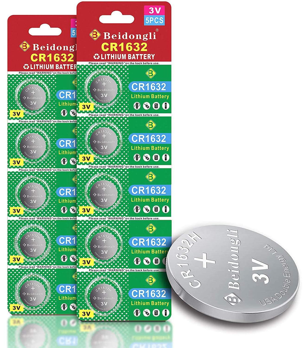 [Australia] - CR1632 3 Volt Lithium Coin Cell Battery (10 Batteries)【5-Years Warranty】 10-Pack 