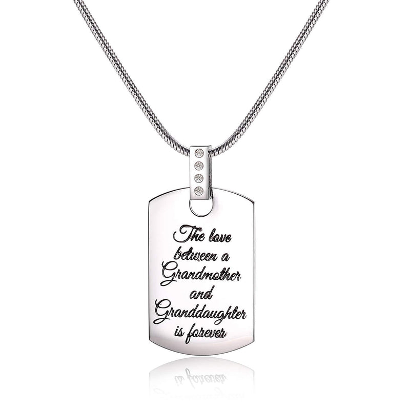 [Australia] - Vinjewelry Stainless Steel Motivational Encouragement Pendant Necklace Gift for Friend/Daughter/Niece/Granddaughter/Son 03 