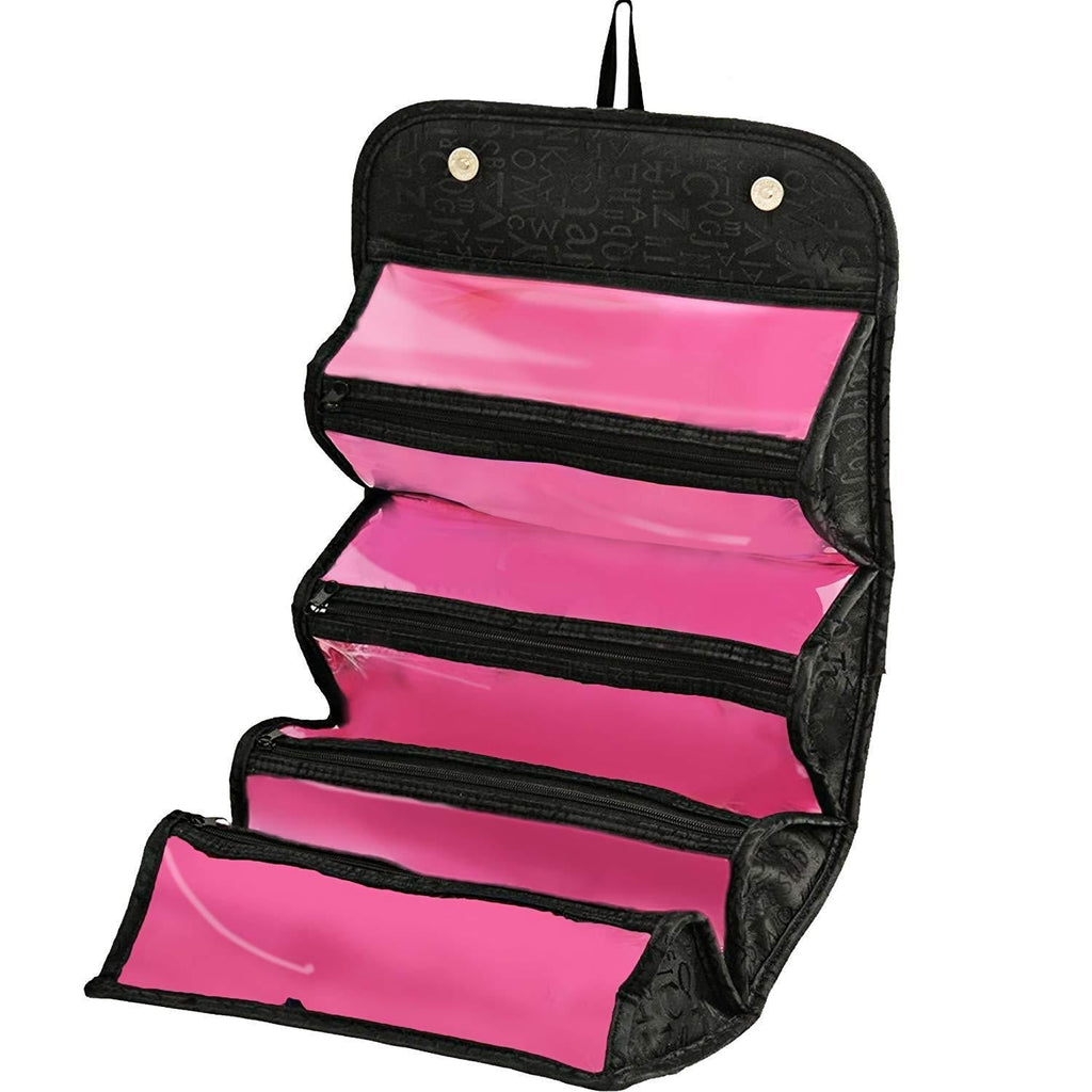 [Australia] - Roll Up Travel Cosmetic Makeup Jewelry Toiletry Bag Organizer Camping Accessories Holder 