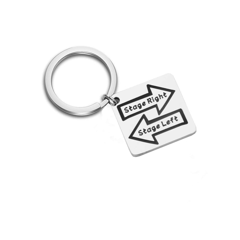 [Australia] - KUIYAI Theater Keyring Stage Right Stage Left Keychain Musical Theater Gift 