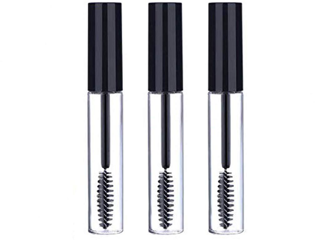 [Australia] - Sinen 3pcs 10ml Empty Mascara Tube Wand Eyelash Cream Container Bottle with 3 Rubber Inserts 3 Funnels 3 Transfer Pipettes 