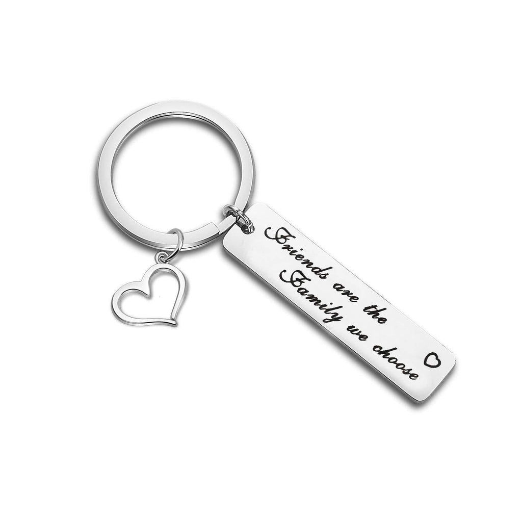 [Australia] - Best Friend Keychain Friends are The Family We Choose Jewelry BFF Friendship Gifts 