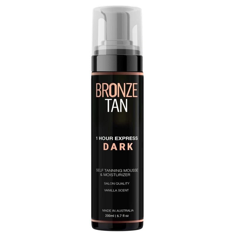 [Australia] - Bronze Tan Dark Self Tanner and Self Tanning Mousse For Fair to Medium Skin Tones Salon Quality Vanilla Scented Self Tanners Best Sellers (200 ml/ 6.7 oz) 
