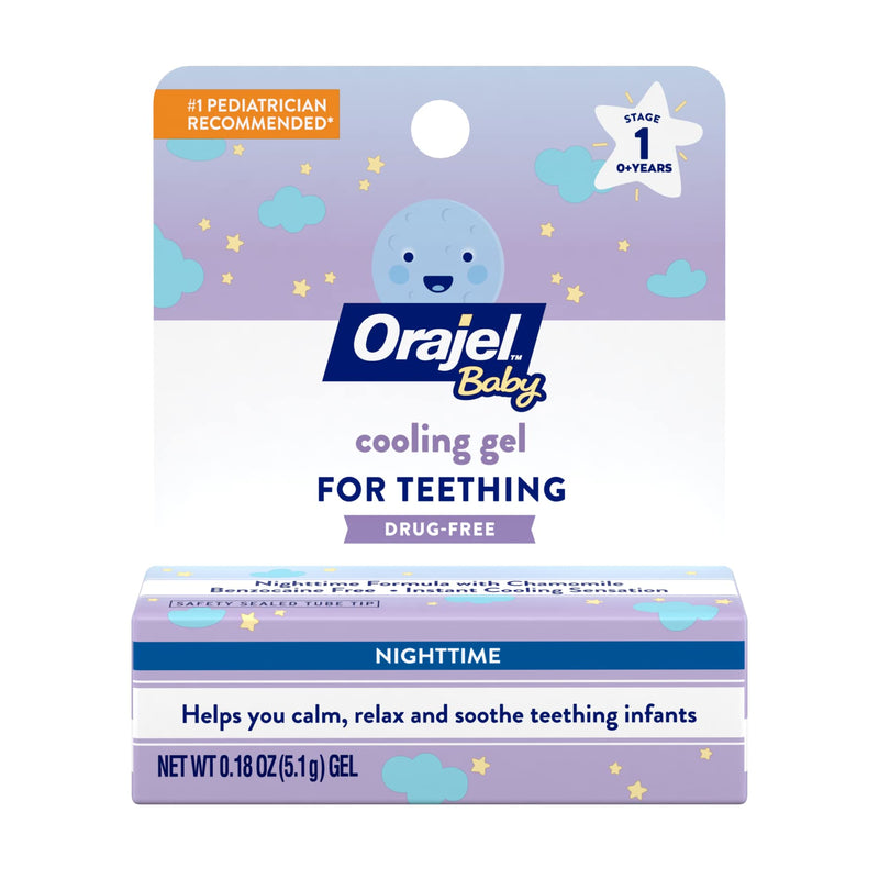 [Australia] - Orajel Non-Medicated Cooling Teething Gel - Nighttime, 0.18oz 