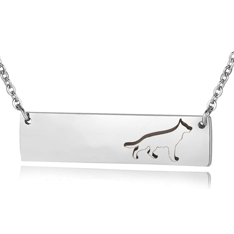 [Australia] - ENSIANTH Shepherd Necklace German Shepherd Necklace Shepherd Gift for Dog Lovers 