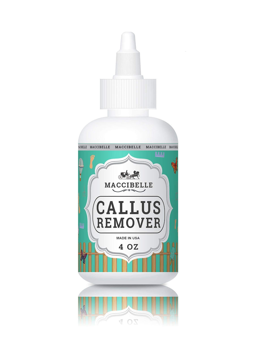 [Australia] - Maccibelle Callus Remover EXTRA STRENGTH For Feet, Professional Callus and Corn Eliminator Liquid Gel 4 oz Pack of 1 