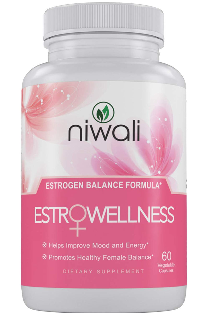 [Australia] - NIWALI Estrogen Pills for Women - Female Hormone Balance Supplement | Menopause Mood and Energy Support - Restores Healthy Estrogen Levels | 60 Non-GMO Vegetarian Capsules 