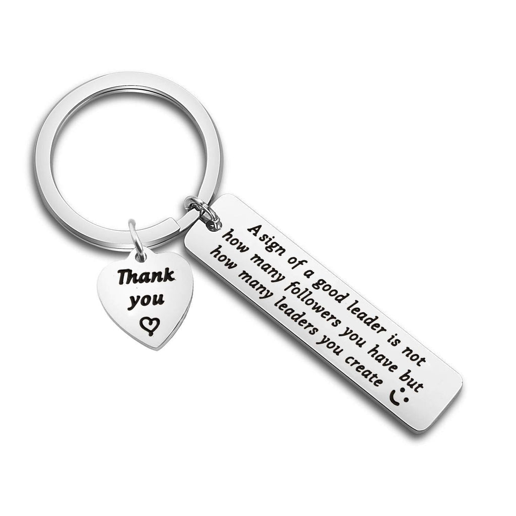 [Australia] - AKTAP Boss Gift Mentor Gifts A Sign of a Good Leader is Not How Many Followers You Have But How Many Leaders You Create Mahatma Gandhi Inspired Mentor Supervisor Keychain leader keychain 