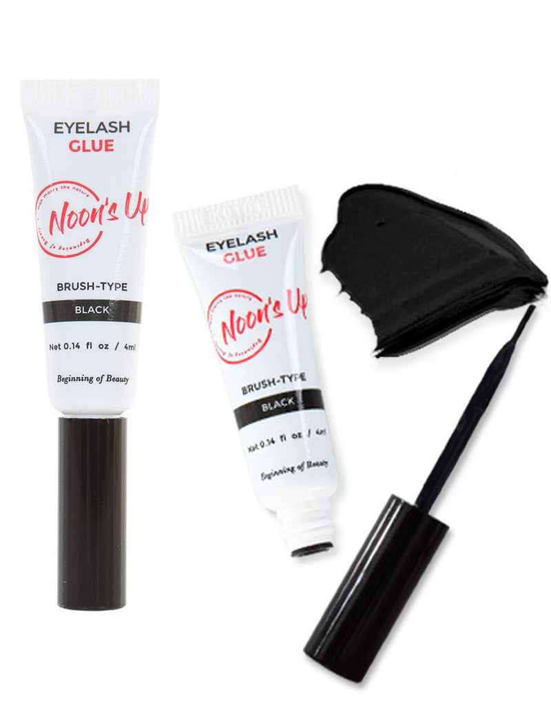 [Australia] - NOON’S UP Eyelash Glue Black 0.14 fl oz 4ml - Eyelash Glue lash Glue Eyelash Adhesive Strip lash Glue Eyelashes Glue ceramide Waterproof Water Resistant 