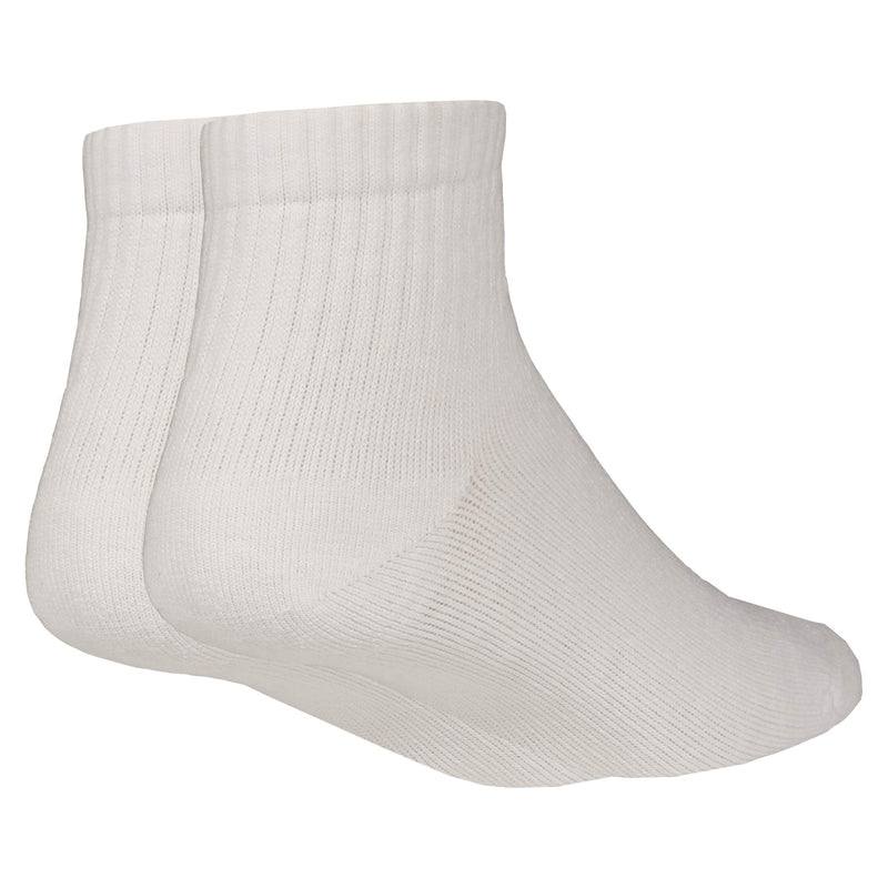 [Australia] - Nuvein Padded Low Cut Socks, 8-15 Mmhg Light Compression, Cushioned Ankle Length, Sensitive', White, X-large 