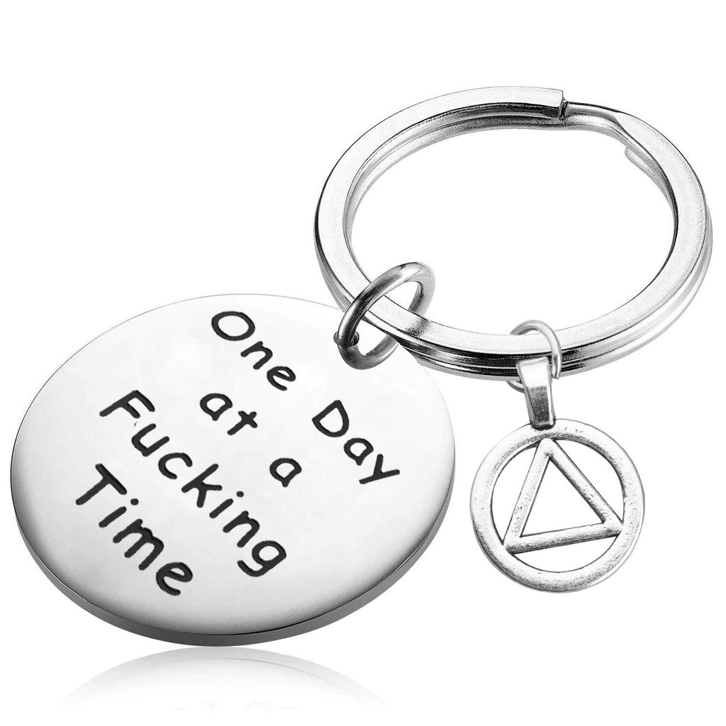 [Australia] - One Day At a Time Sobriety Gift Addiction Recovery Gift AA Gift Sobriety Gift 12 Step Gifts Alcoholics Anonymous AA NA Recovery Sobriety Anniversary Gift One Day At A Fucking Time 