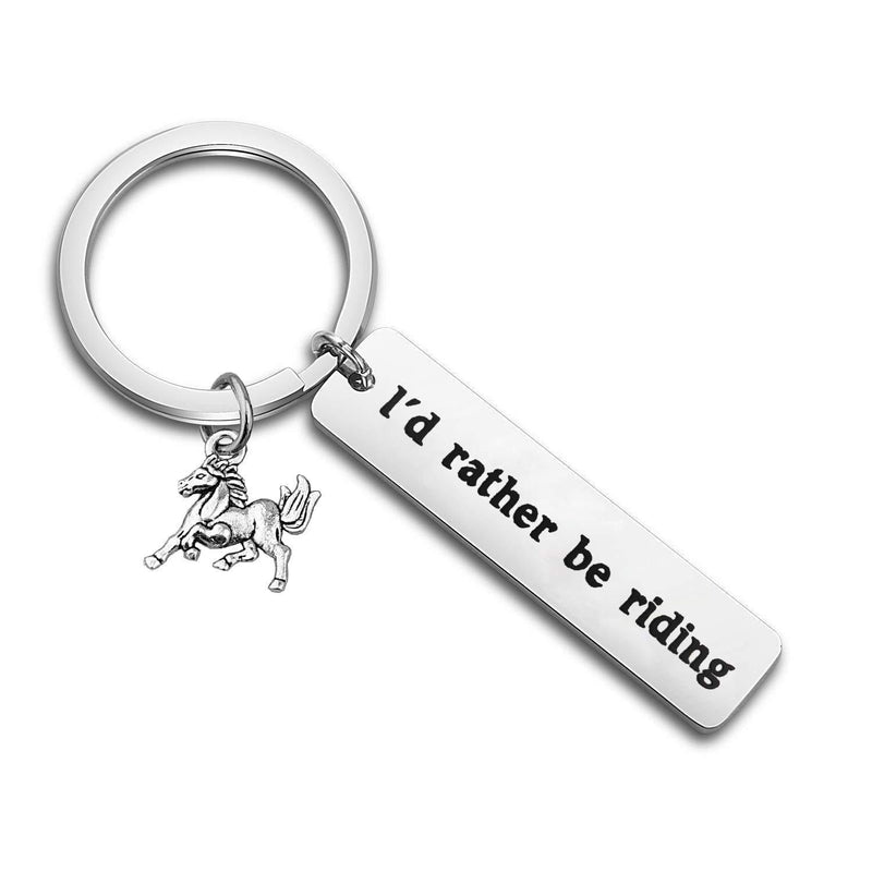 [Australia] - Gzrlyf Horse Keychain I'd Rather be Riding Horse Equestrian Gifts for Horse Lovers 