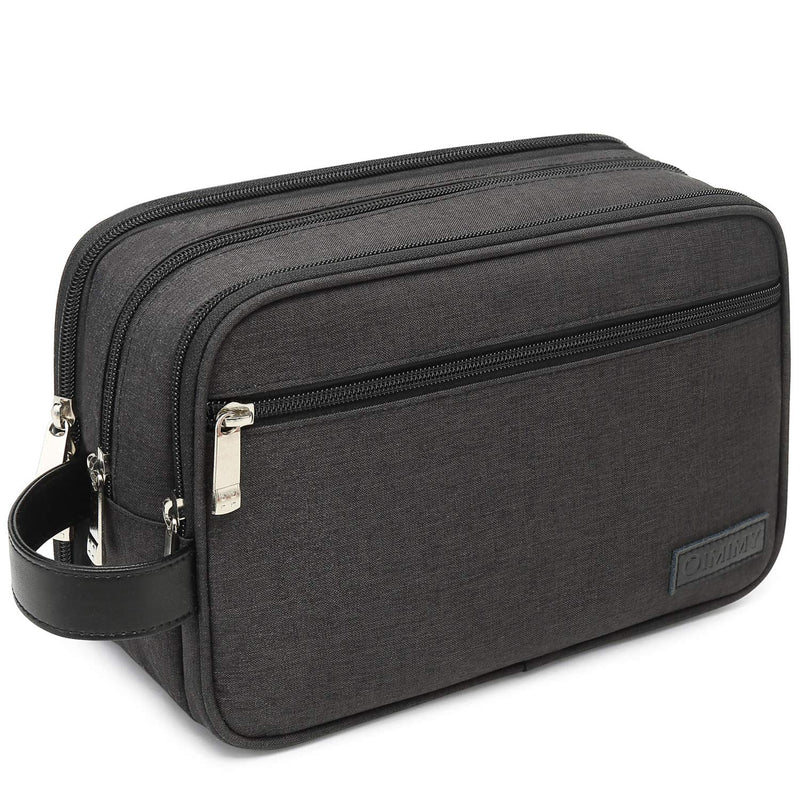 [Australia] - Mens Toiletry Bag Dopp Kit Travel Bathroom Bag Shaving Shower Cosmetic Organizer Black 