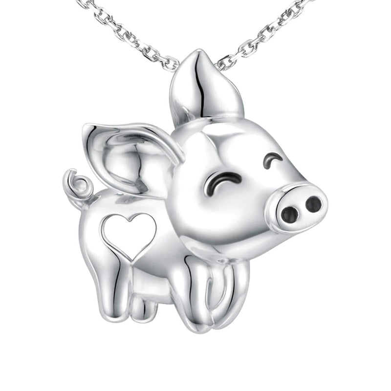 [Australia] - S925 Sterling Silver Koala Panda Dairy Cow Pendant Necklace Cute Animal Lover Jewelry Birthday for Women Girls Daughter Wife pig 