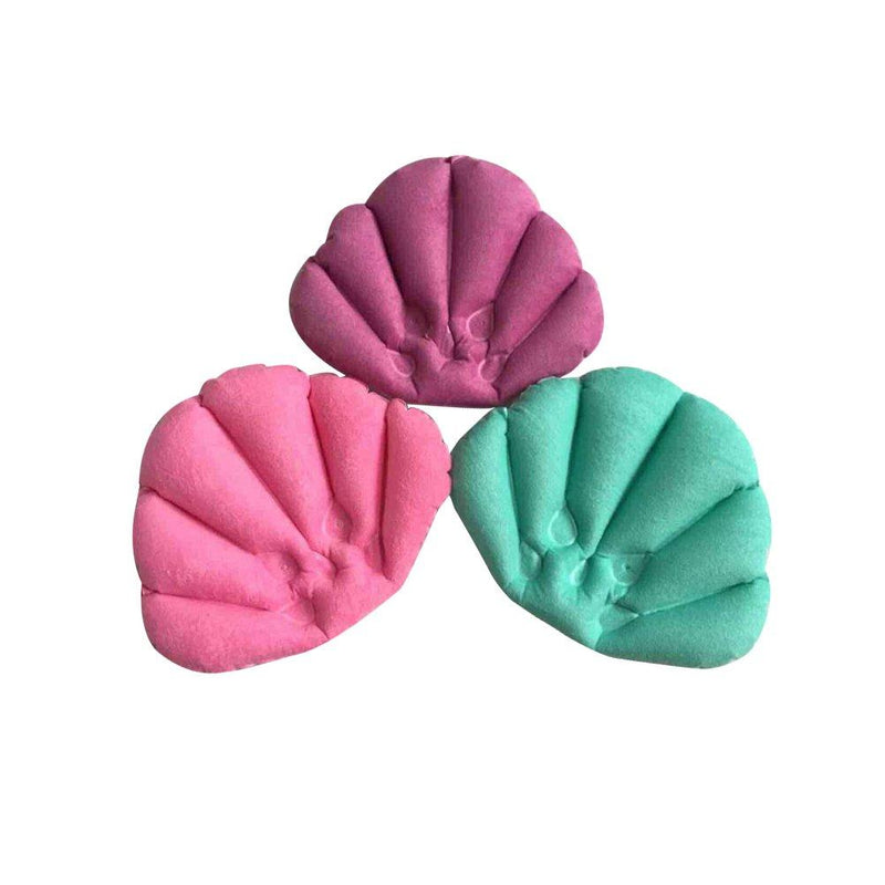 [Australia] - SUPVOX Inflatable Bath Pillow Flower Shaped spa Neck Support Bath Pillow with Suction Cups for Bathtub hot tub Jacuzzi Whirlpool Home spa tub 