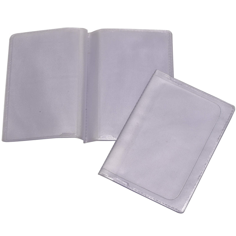 [Australia] - Wallet Inserts for Credit Cards - Transparent Plastic Card Insert Replacement Silver (Pack of 2) 