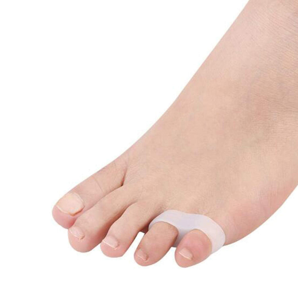 [Australia] - 10pcs Gel Little Toe Buddy,Toe Corrector Toe Straightener,Tailor's Bunion Pads - Soft Gel Bunionette Pad Protector Tailors Bunion Pain Relief 