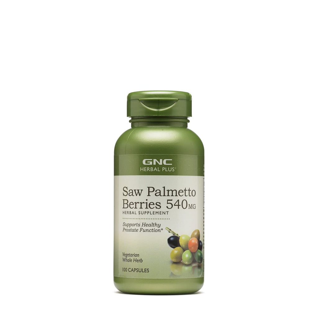 [Australia] - GNC Herbal Plus Saw Palmetto Berries 540mg, 100 Capsules, Supports Healthy Prostate Health 