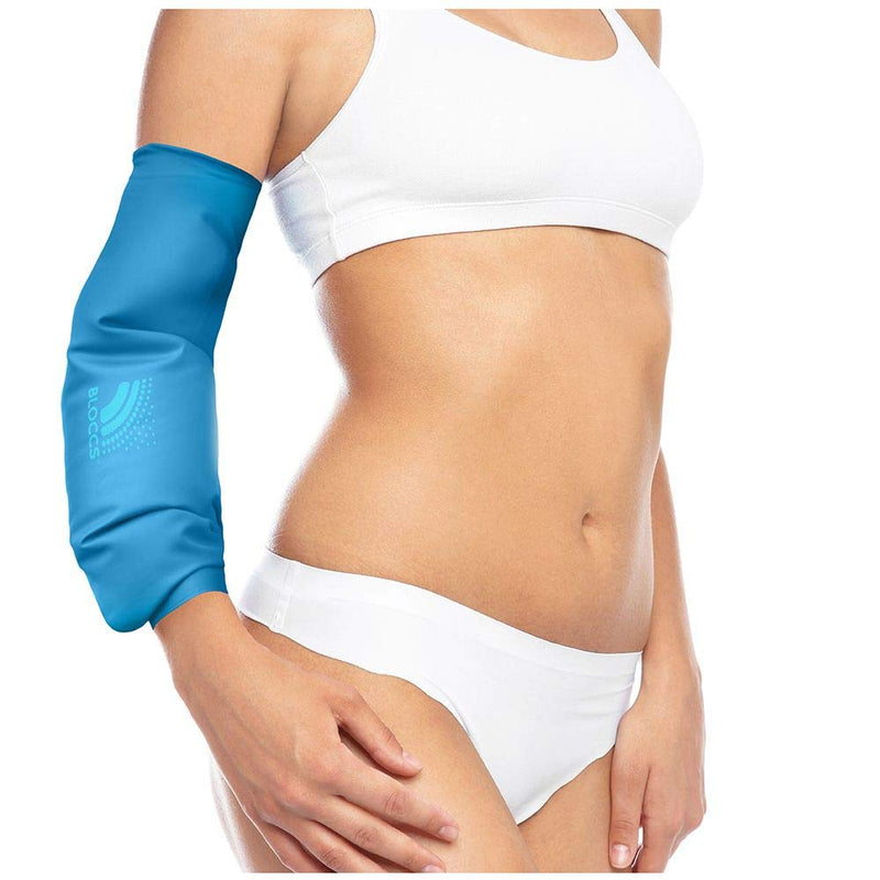 [Australia] - Bloccs Waterproof PICC Line Cover, Swim, Shower & Bathe. Watertight Protection for Cast, Dressings & Bandages - #AEP86-M - Adult Elbow Protector - (Medium) Medium (Pack of 1) 