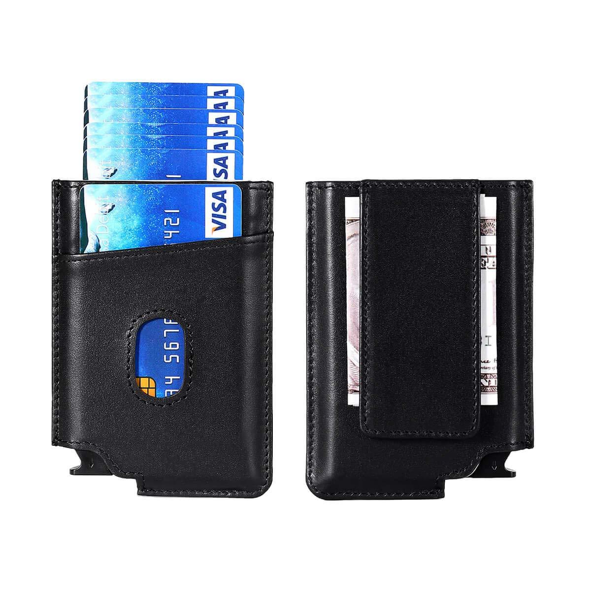 Smart Wallet Smooth Carbon Fiber RFID Wallet for Men Minimalist Money Clip  Pocket Wallet for Men, Graduates, Groomsmen, Gift, Christmas, Dad 