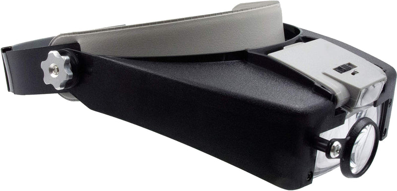 [Australia] - Zega Crafts Headband Magnifier w/ 3 Multi-Depth Magnifying Lenses & Detachabe Worklight 