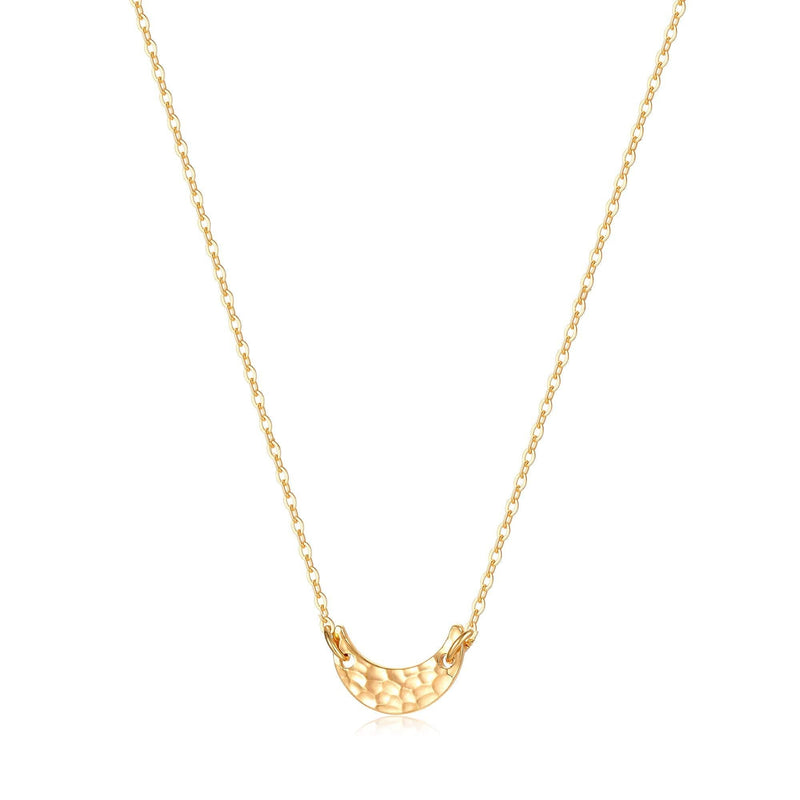 [Australia] - Mevecco Gold Dainty Heart Necklace for Women 18K Gold Plated Delicate Gold Heart Choker Long Necklace for Women Moon 