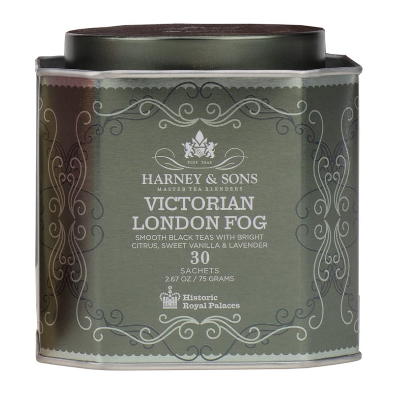 [Australia] - Harney & Sons Victorian London Fog | 30 Sachets - Black Tea with Bergamot Oil, Lavender, and Vanilla 