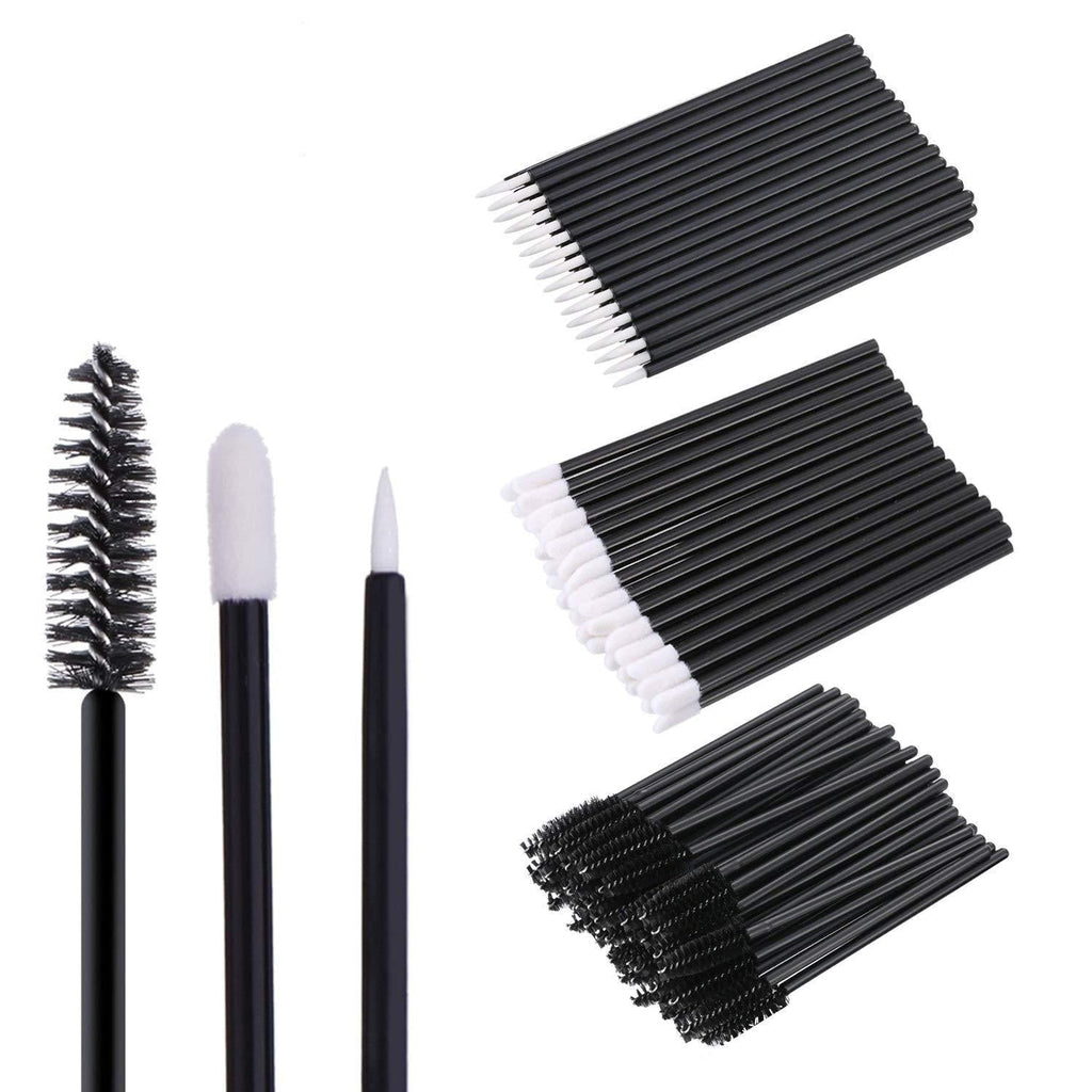 [Australia] - 300Pcs Disposable Makeup Applicators Kit, Lipstick Wands Mascara Brush Wands and Eyeliner Brushes Eyelash Brush Disposable Makup Tool 