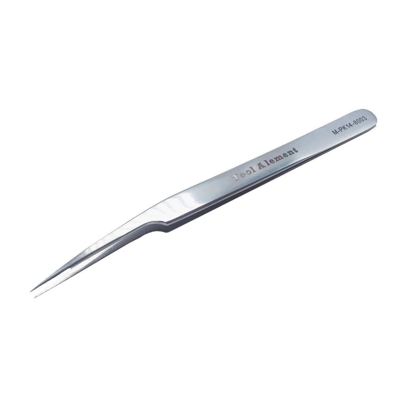 [Australia] - Tool Alement Canadian Stainless Steel 14cm Point Straight Eyelash Tweezers M-PK14-8003 