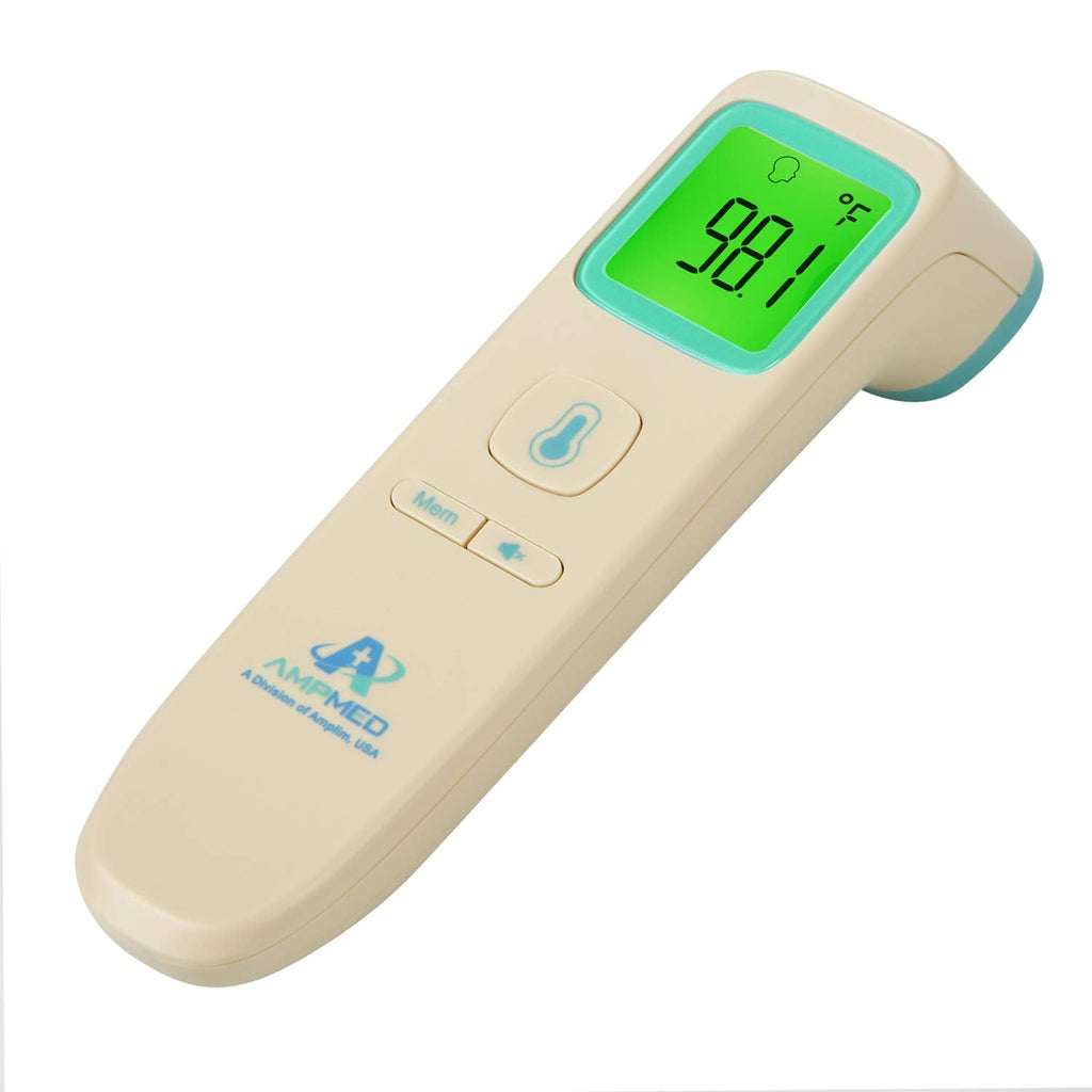 [Australia] - Amplim Non Contact Digital Thermometer for Adults Forehead. AmpMed Medical Grade Touchless Thermometer for Temperature of Adult, Child or Baby 