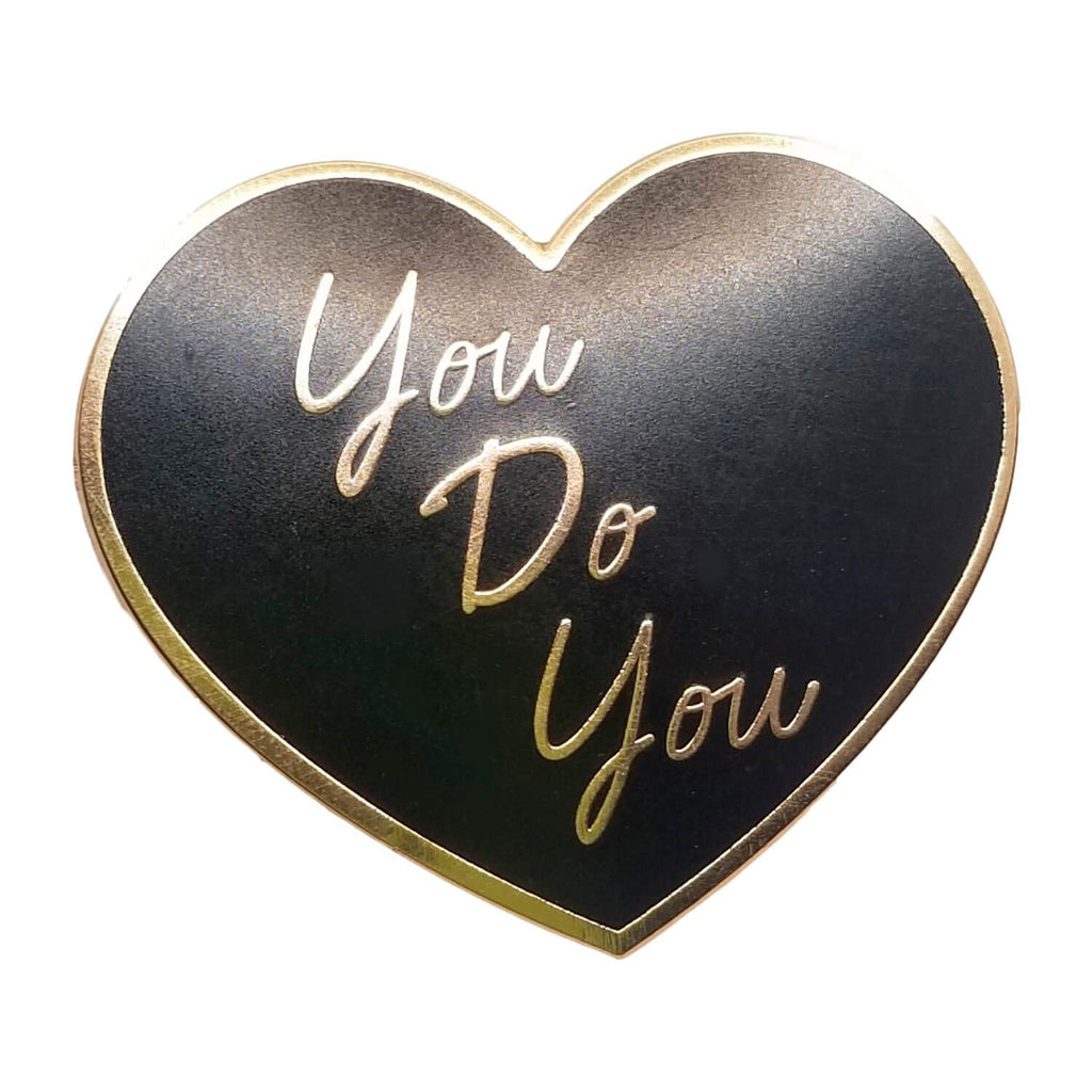 [Australia] - Stickeroonie Motivation Pins You Do You Heart Enamel Pins Rose Gold Plated Lapel Pins 1.4 Inches Inspirational Lapel Pins Backpack Pins Hat Pins Clothing Pins Jean Pins Enamel Pins For Jackets 