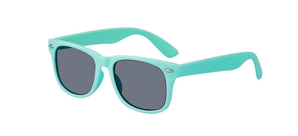 [Australia] - Outray Kids Children Nerd Retro Polarized Sunglasses Age 3-10 Green 47 Millimeters 