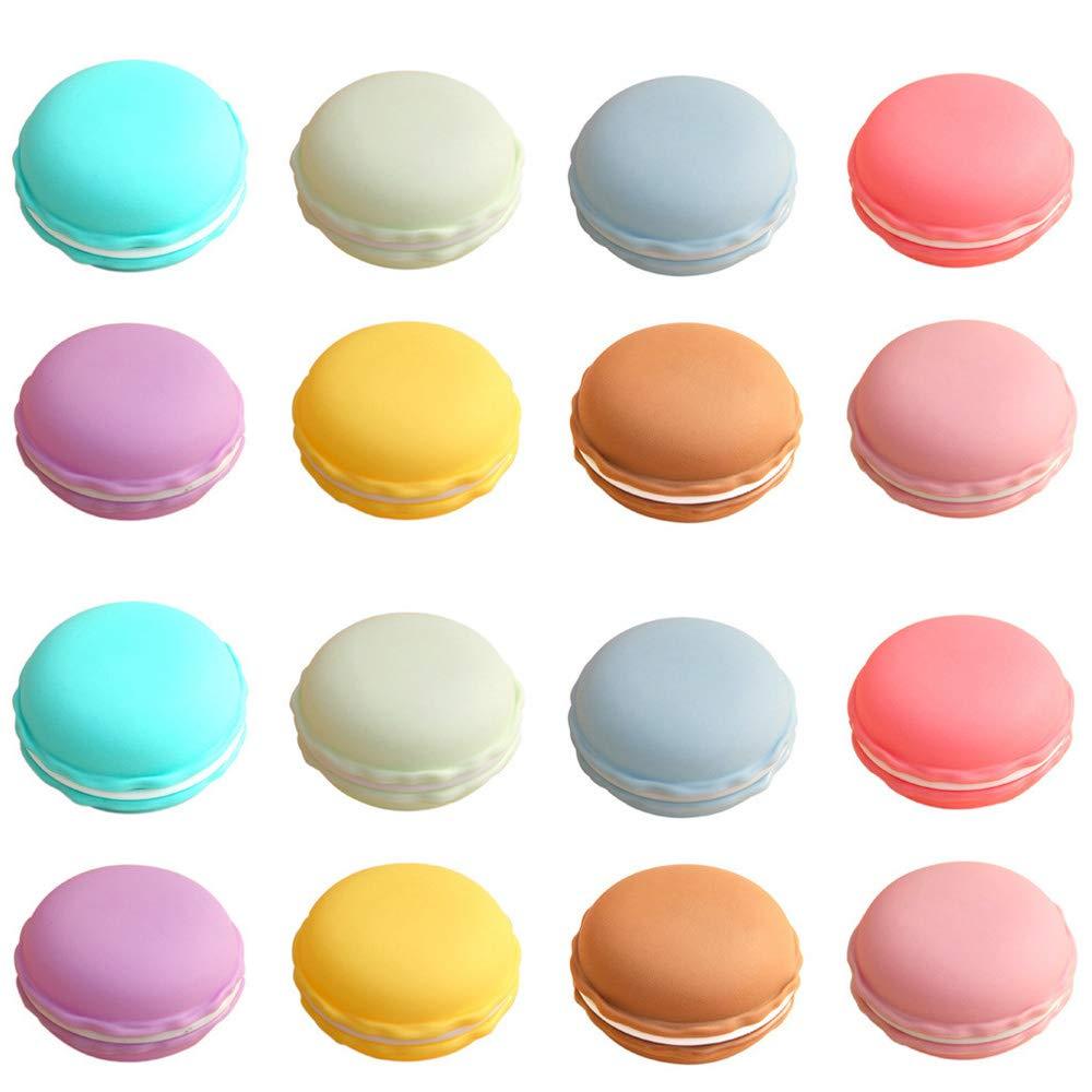 [Australia] - Rocutus 16 Pieces Macaron Case,Candy Color Mini Macaron Box, Macaron Jewelry Box, Macaron Cute Pill Box, Macaron Jewelry Storage Box, Cute Pill Organizer Case 